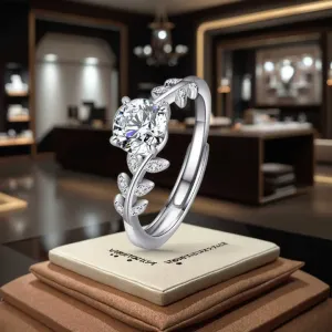 خاتم لوريل من الفضة-Laurel silver ring