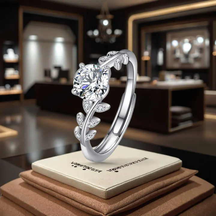 خاتم لوريل من الفضة-Laurel silver ring