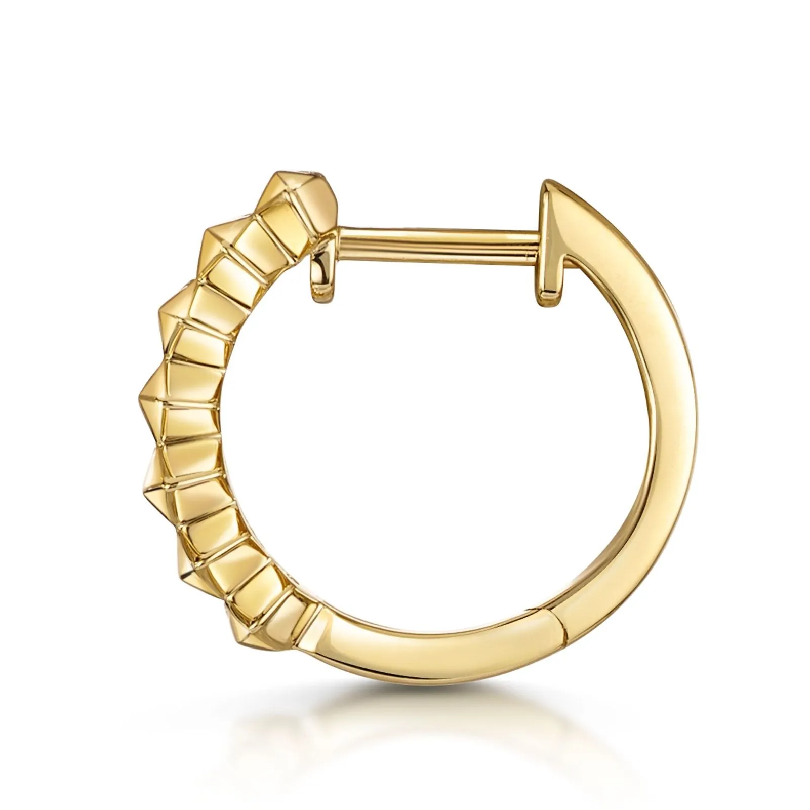 18ct Yellow Gold Baguette-Cut Diamond Hoop Earrings 0.85ct