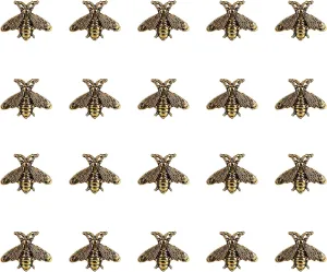 20 Pack Retro Bee Brooches Pins Set Cute Vintage Animal Lapel Pin Brooch Badges Funny Jewelry Suit Brooches Accessories for Women Men Gold Silver