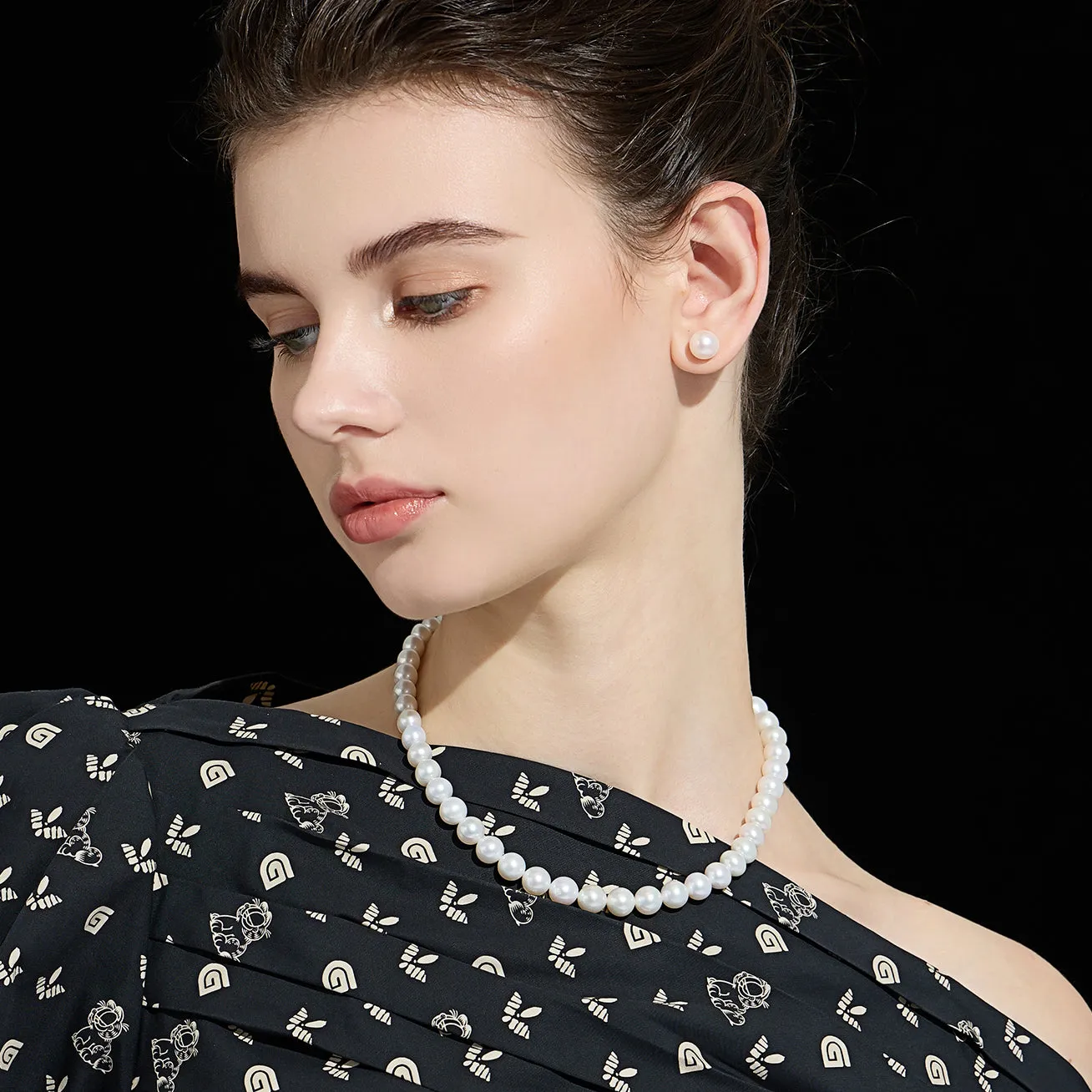 Elegant﻿ Edison White Pearl Stud Earrings WE00478