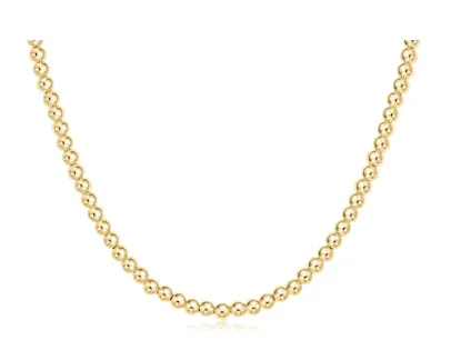 enewton 17" Choker Classic Gold 4mm Bead