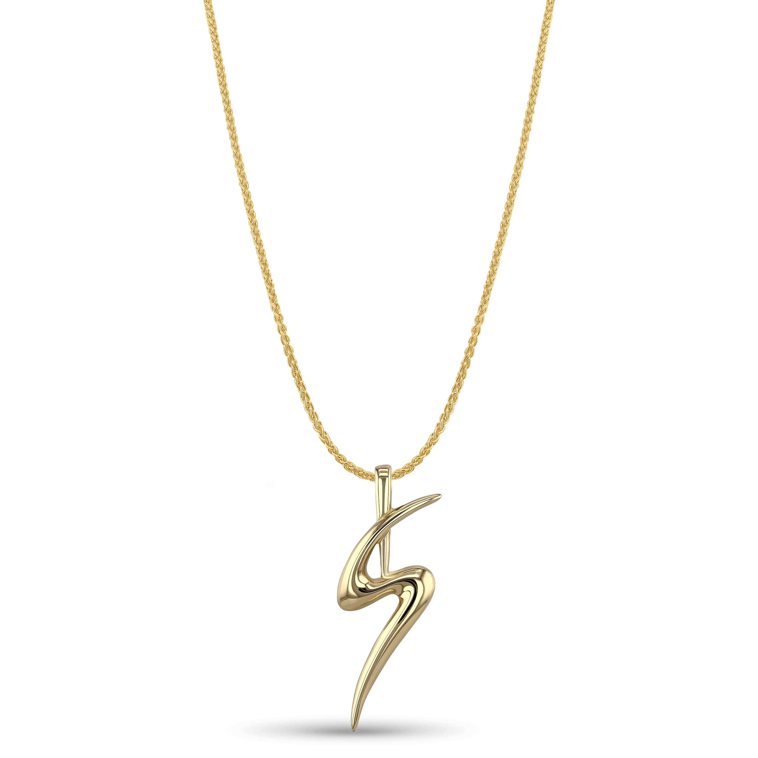 Initial S Love Letter Pendant