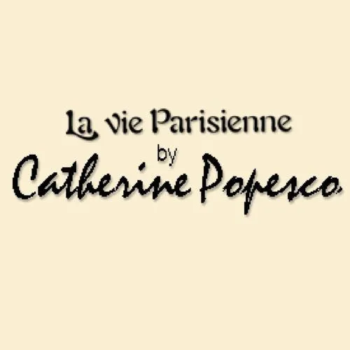 La Vie Parisienne Large Teardrop Gold Hoop Earrings with Crystal 9522G Catherine Popesco