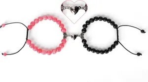 Magnetic Bracelets for Couples Love Bracelets Distance Natural Beaded Bracelet Relationship Gifts Couple Bracelets for Boyfriend and Girlfriend Valentines Day Gifts