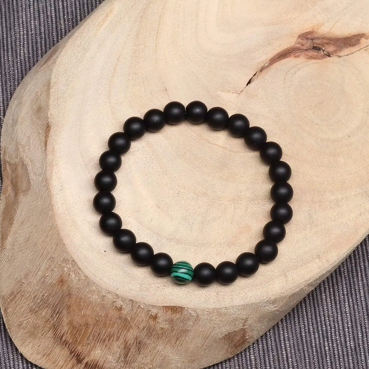 MengPa Mens Beaded Bracelets Couples Matching Bracelet Set Lava Rock Beads for Women Stone Jewelry