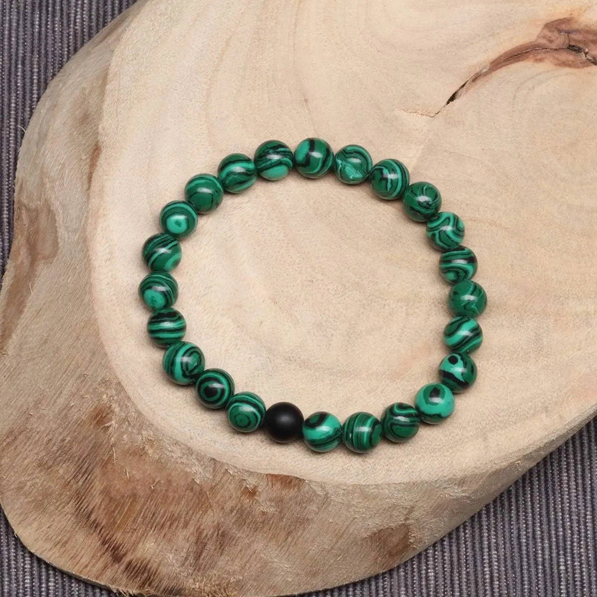 MengPa Mens Beaded Bracelets Couples Matching Bracelet Set Lava Rock Beads for Women Stone Jewelry