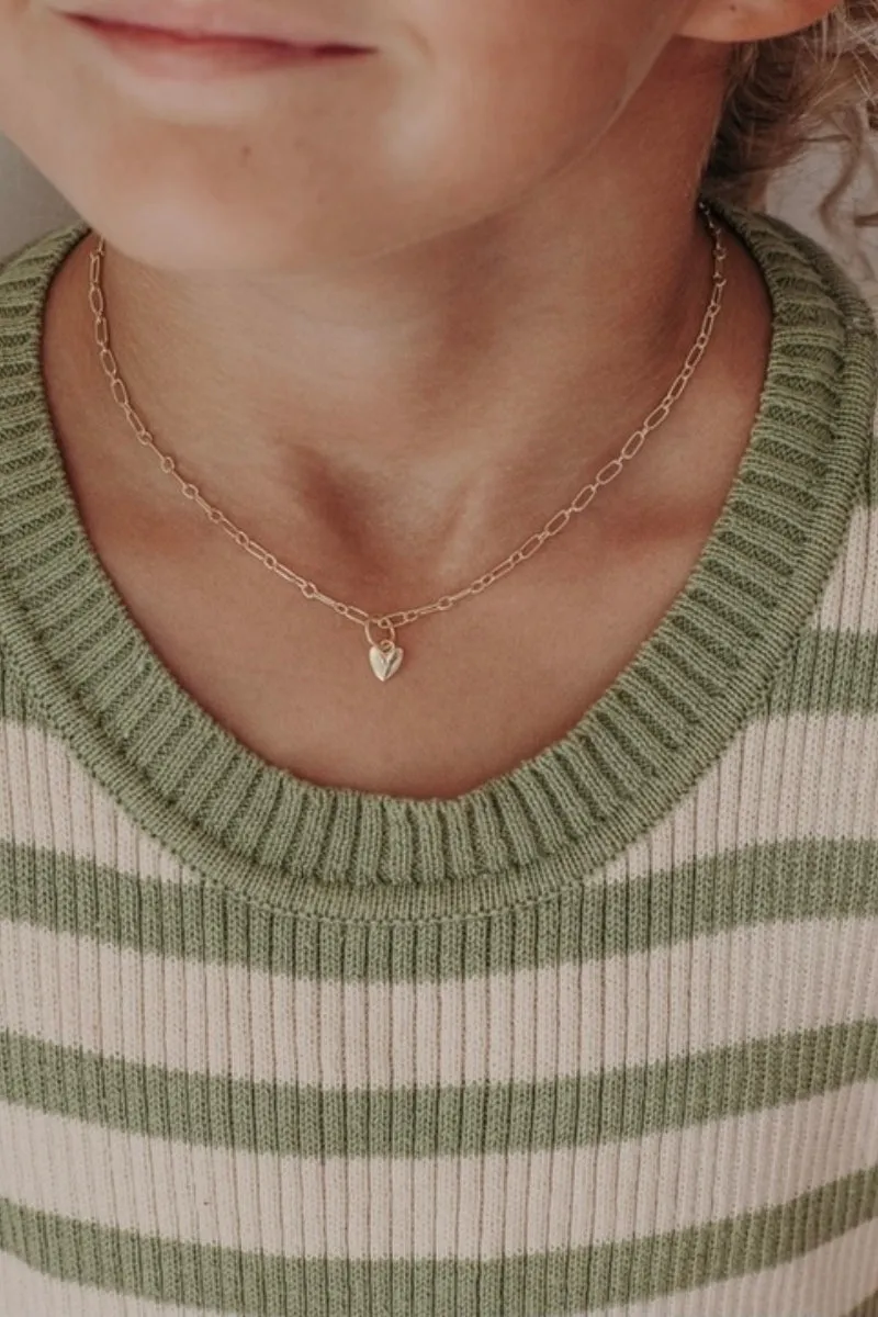 Mini Sweetheart Pendant - Gold