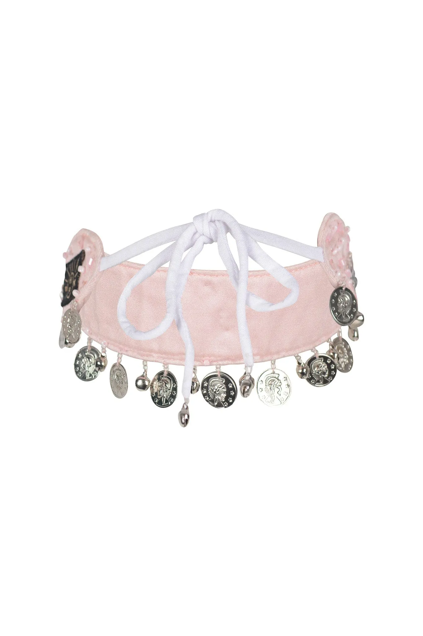 PHOENIX JINGLE CHOKER - PINK/SILVER