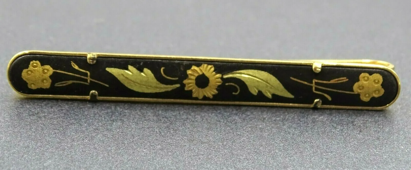 Vintage Gold Tone Dragon Cufflinks & Tie Slide