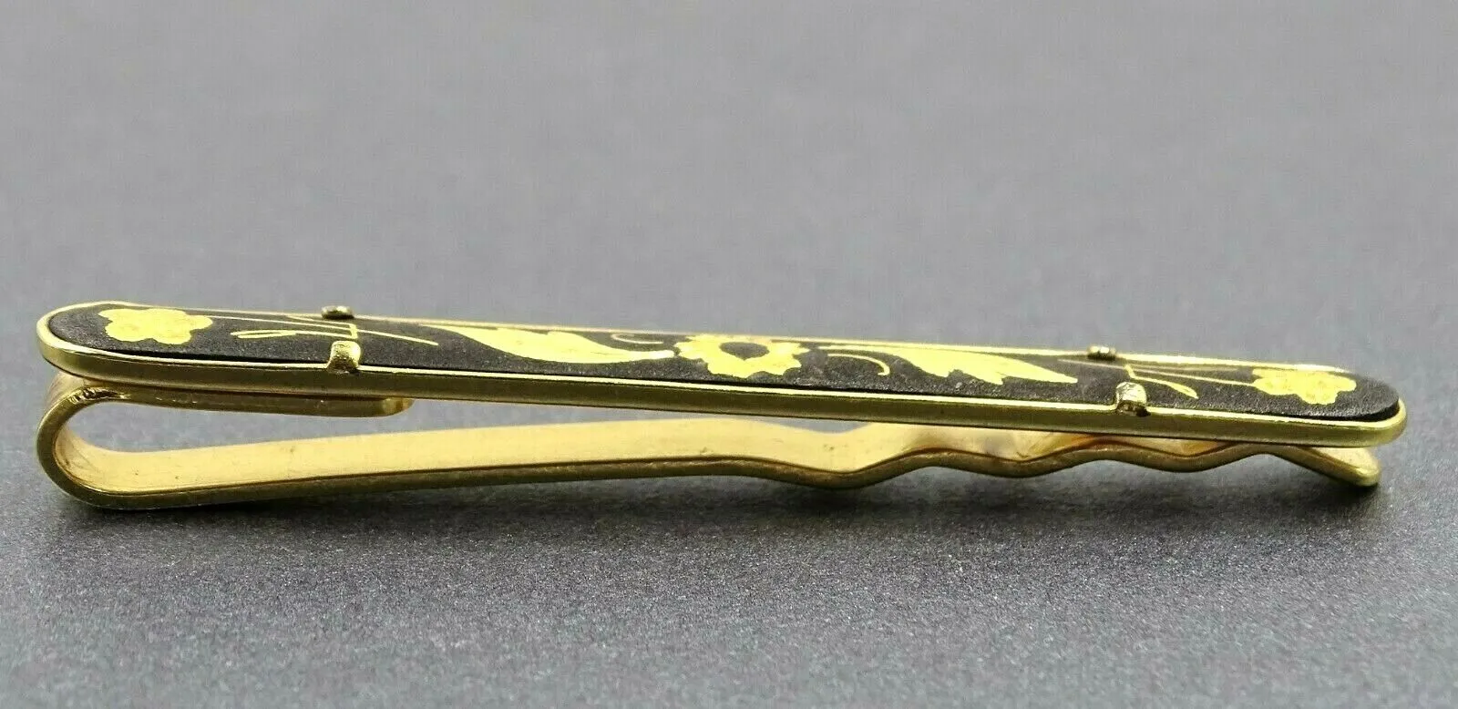 Vintage Gold Tone Dragon Cufflinks & Tie Slide