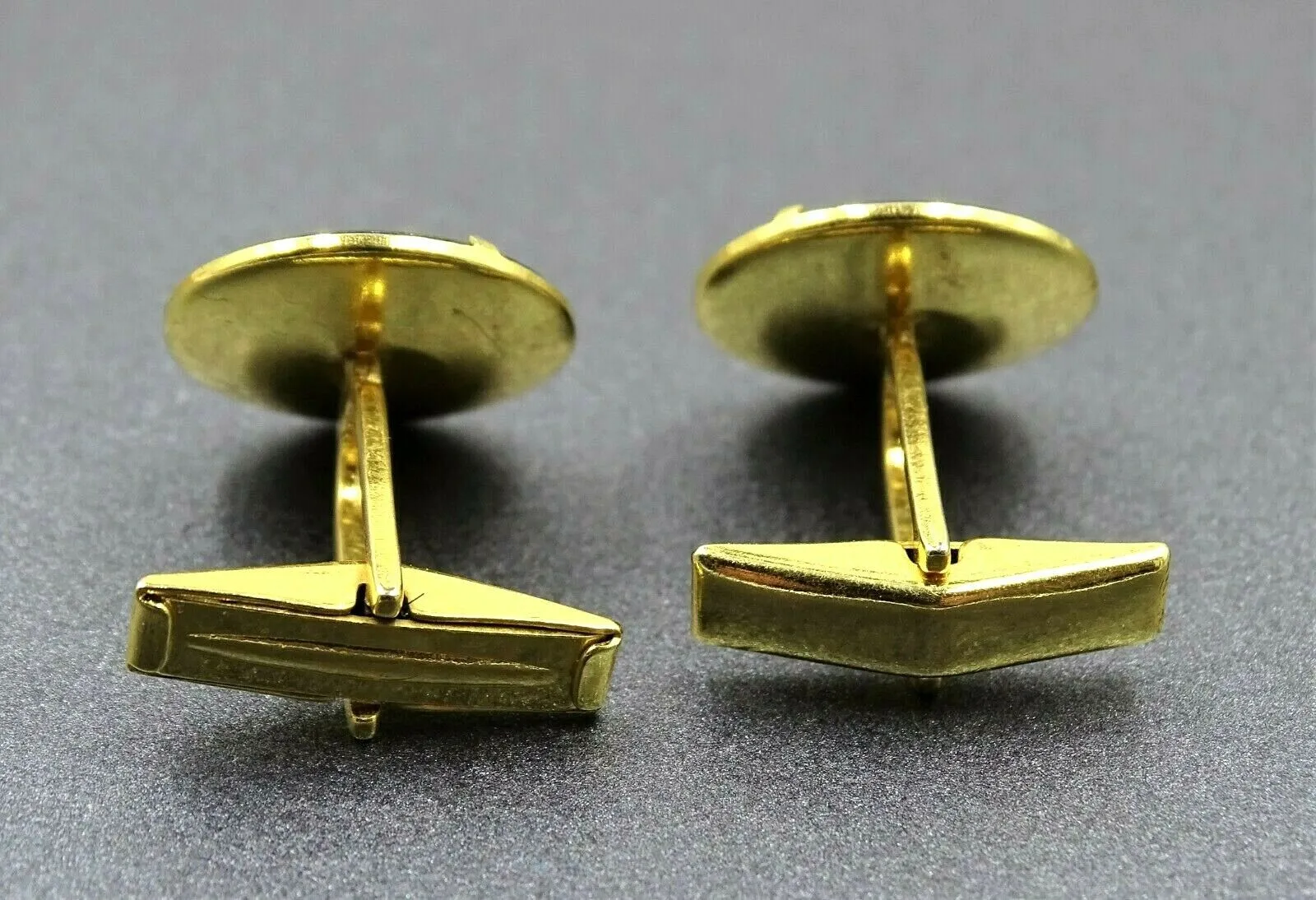 Vintage Gold Tone Dragon Cufflinks & Tie Slide